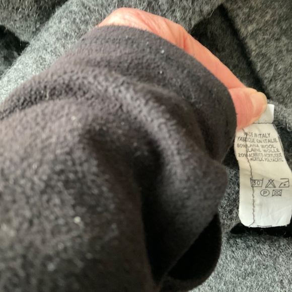 Grey wool sweater coat size small - Picture 5 of 5